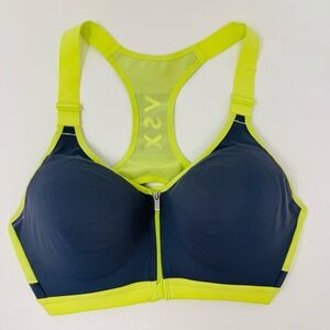 VSX Neon Yellow and Navy Sports Bra